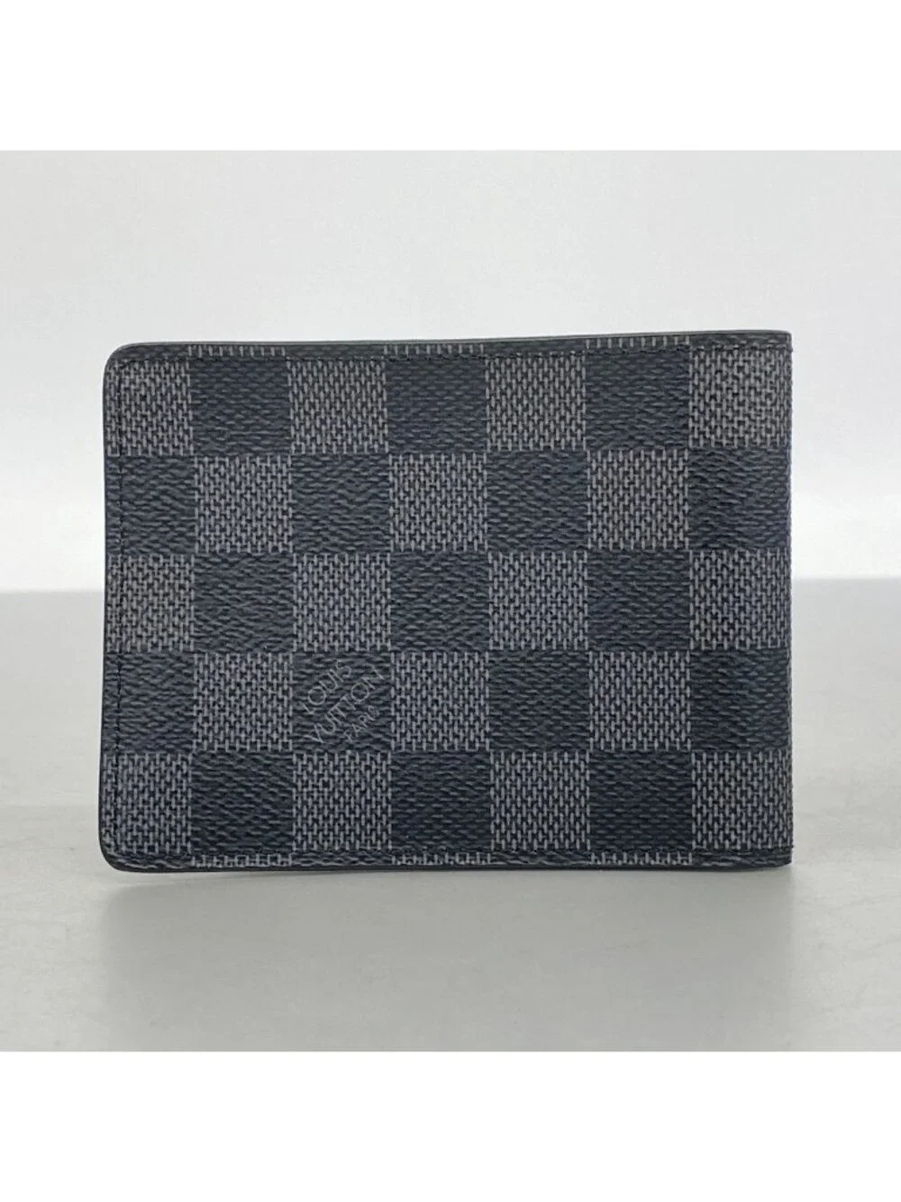 Louis Vuitton Billfold Damier Graphite Portefeuille Calf Black Wallet